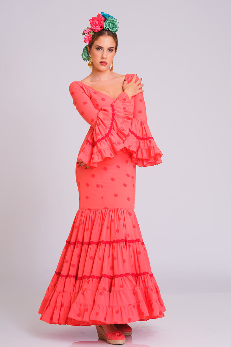 VESTIDO MARAVILLOSO MUJER SALMON