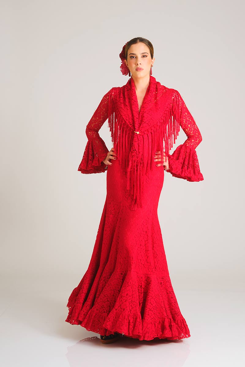 VESTIDO CINTA MUJER ROJO