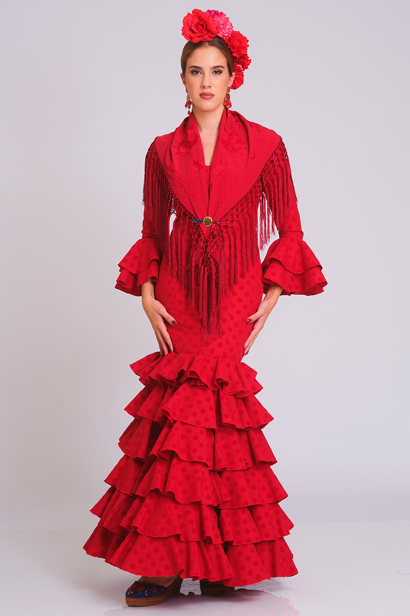 VESTIDO MICAELA MUJER ROJO