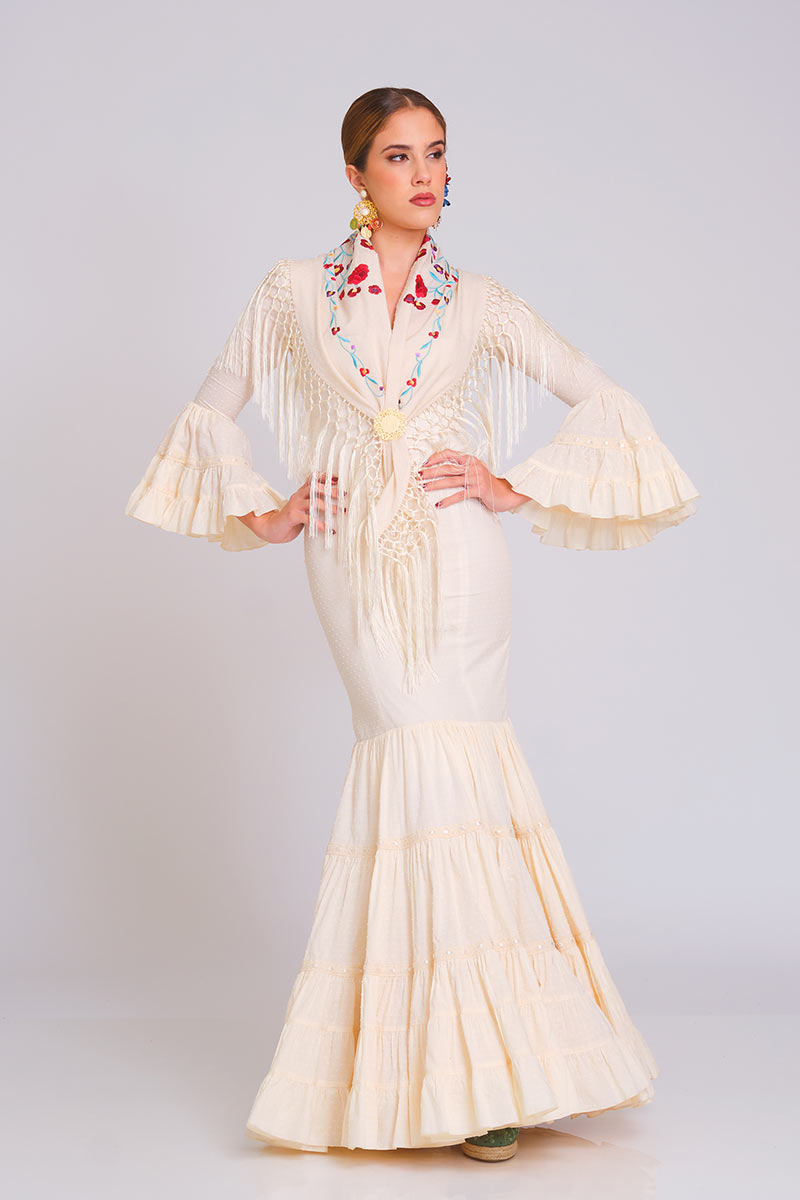 VESTIDO AJOLI MUJER BEIGE