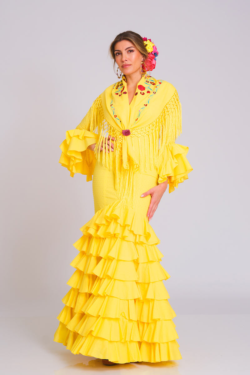 VESTIDO LIRIO MUJER AMARILLO