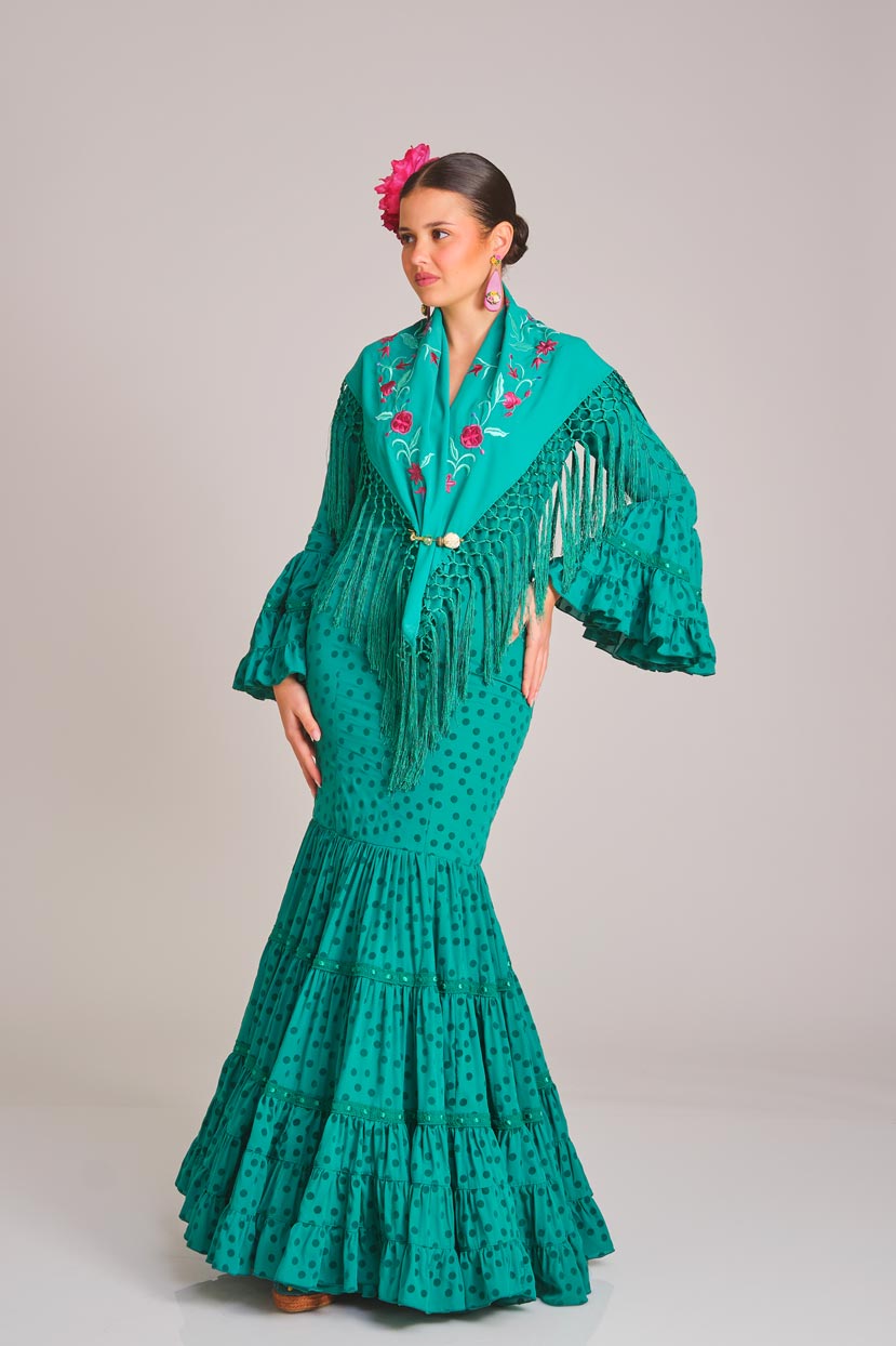 VESTIDO FANTASIA JOVEN VERDE