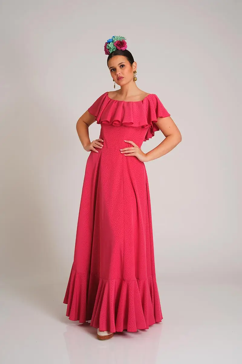 VESTIDO ROMERIA DIVINO CARMIN