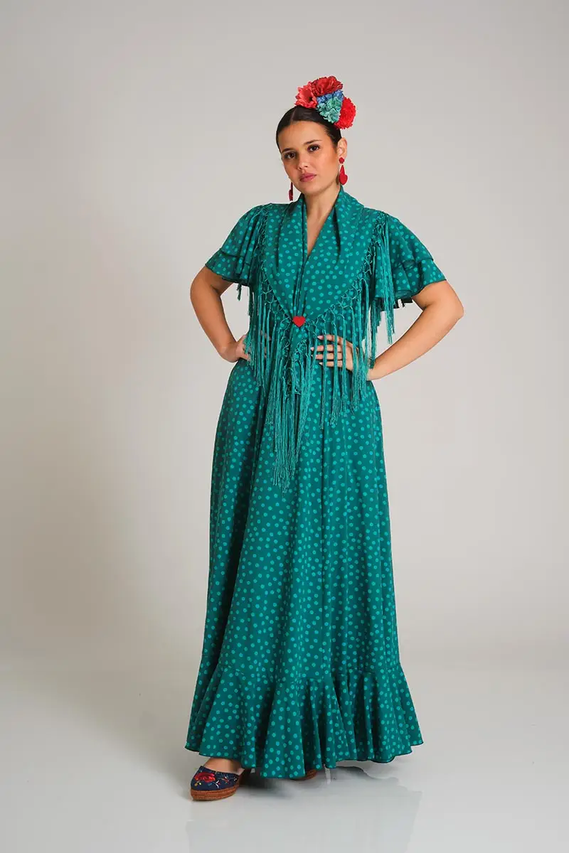 VESTIDO ROMERIA MARAVILLA VERDE