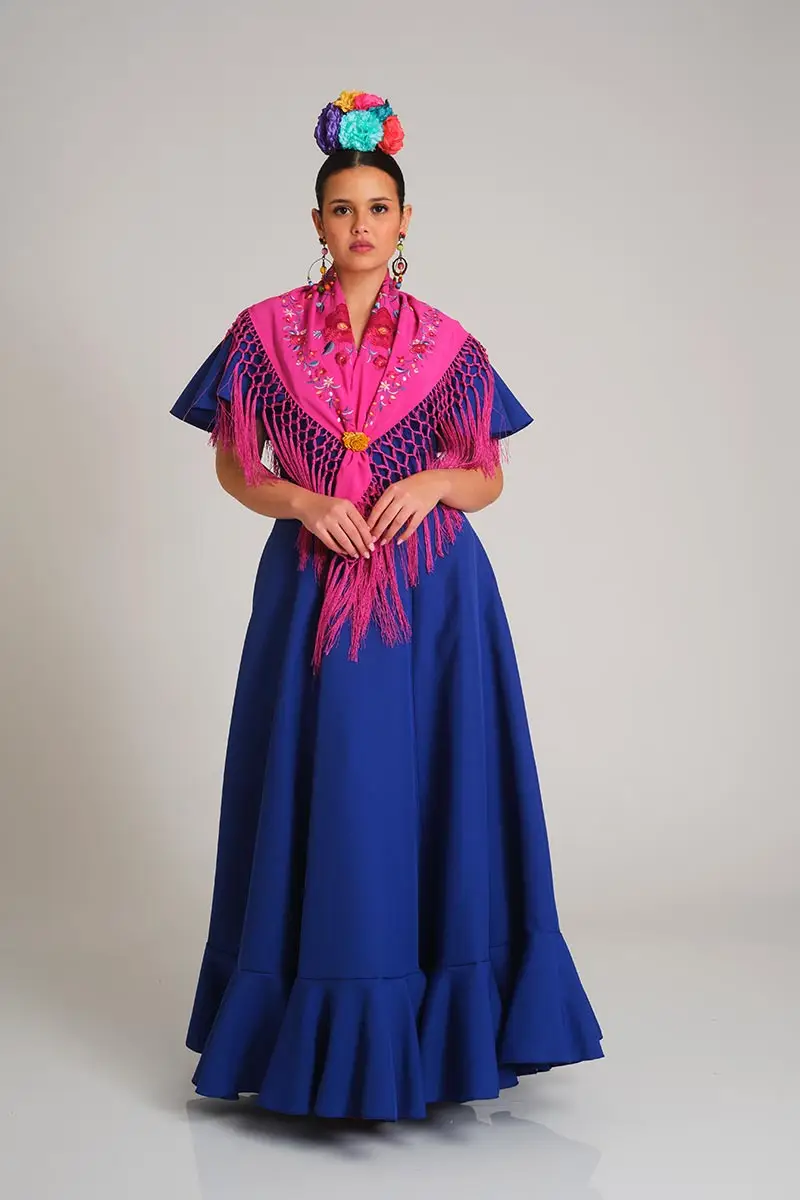 VESTIDO ROMERIA AMAZONA AZULINA