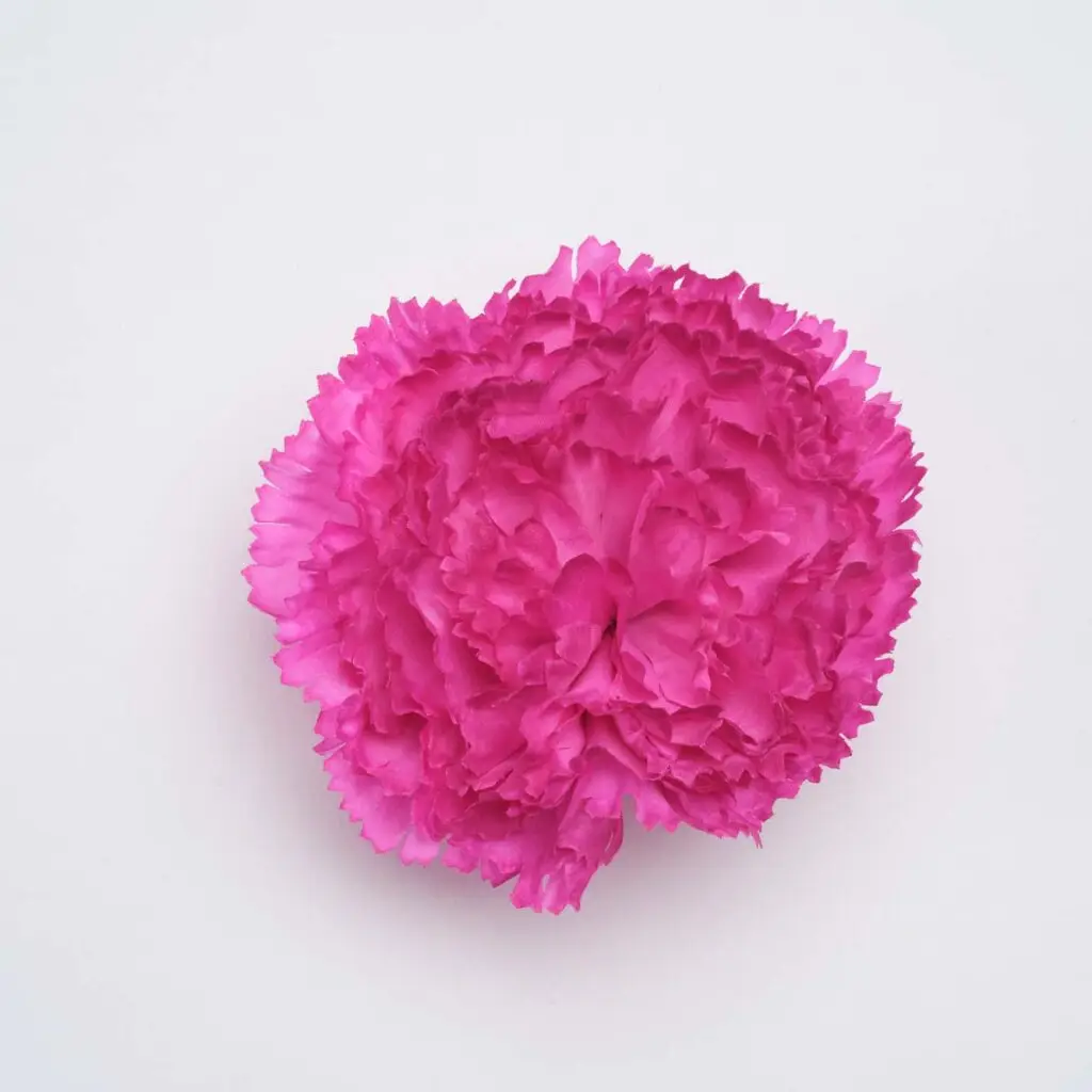 Flor de flamenca rosa para el pelo, complemento de feria y traje de flamenca