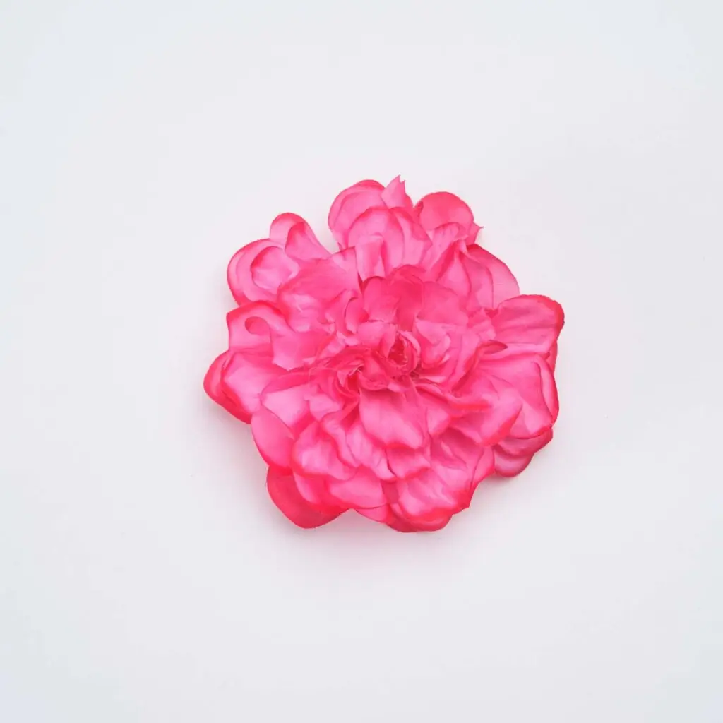 Flor de flamenca rosa para peinados de moda flamenca
