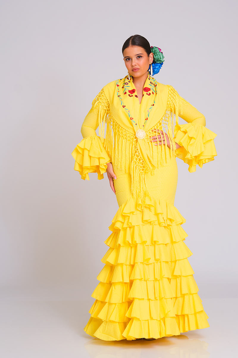VESTIDO LIRIO JOVEN AMARILLO
